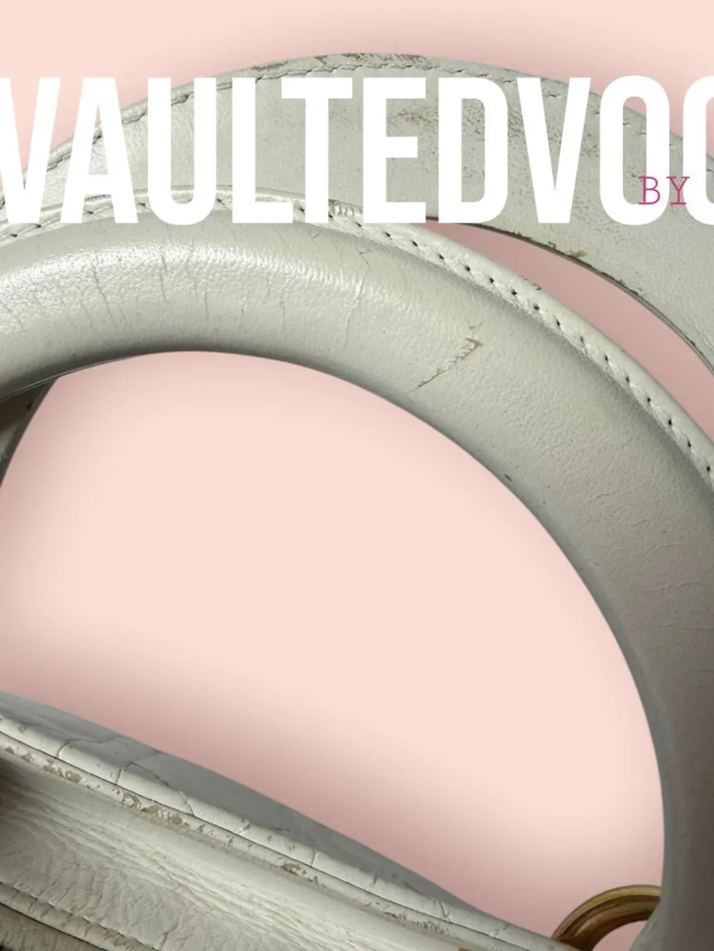 Christian Dior Lady Dior Large Cannage White Leather Tote Gold Hardware Bag - Picture 6 of 16